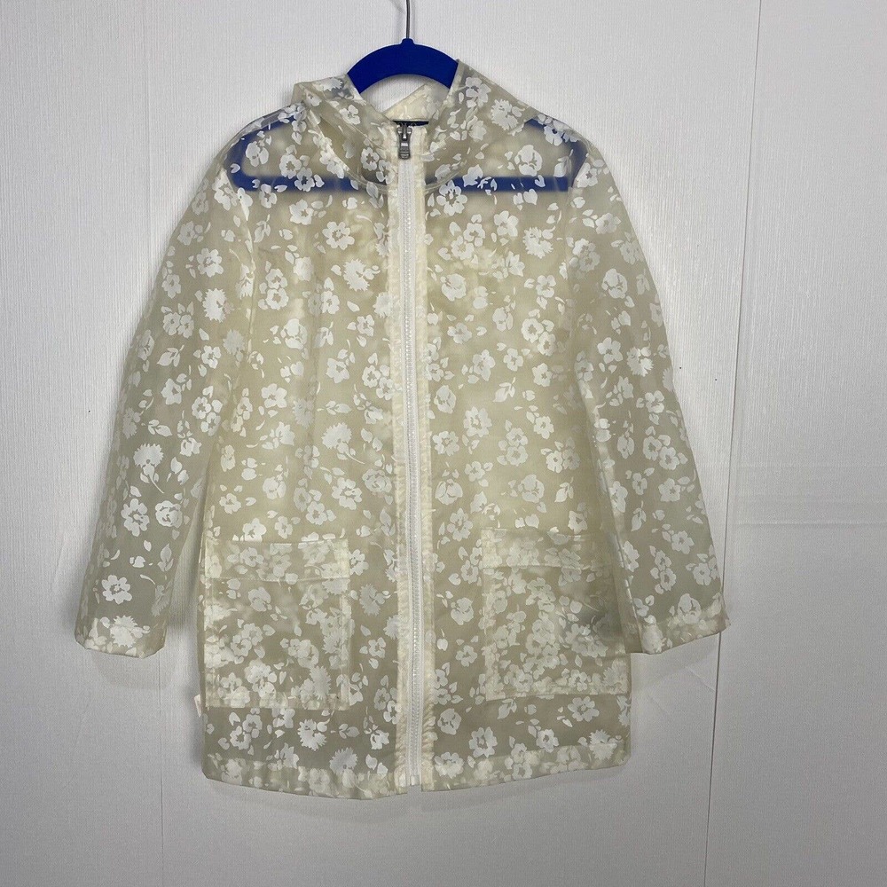 Polo by Ralph Lauren Cream Floral Transparent Kids Raincoat